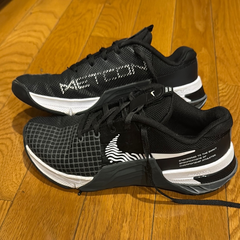 Nike Black and White Metcon